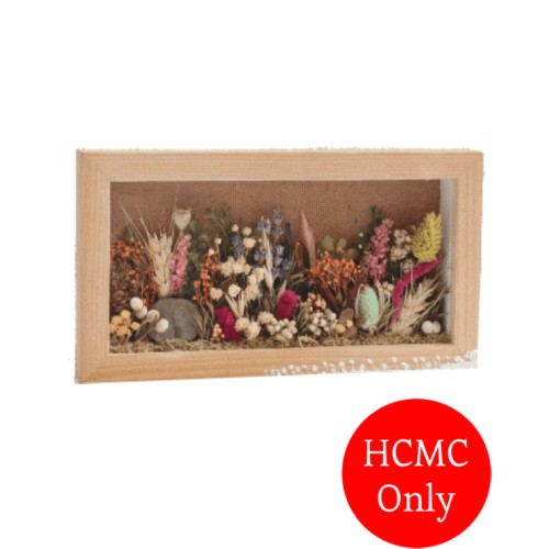 Handmade dried flower frame - Rectangle